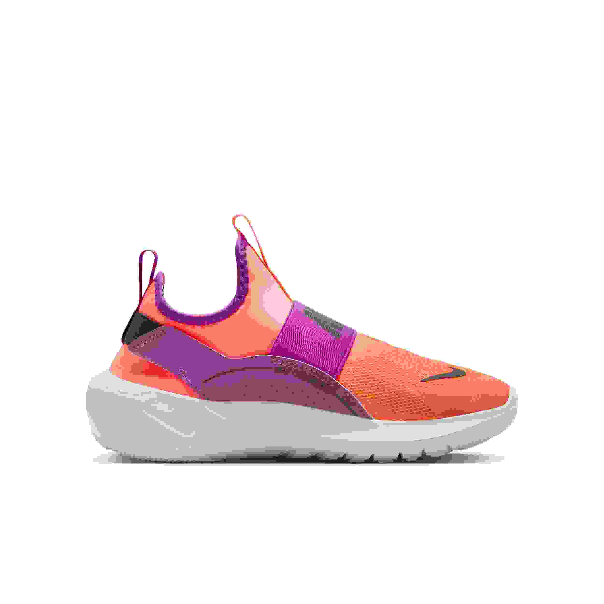 Nike Flex Runner 4 Grade School Girls' "Bright Mango/Vivid Purple/White/Anthracite" Running Shoe